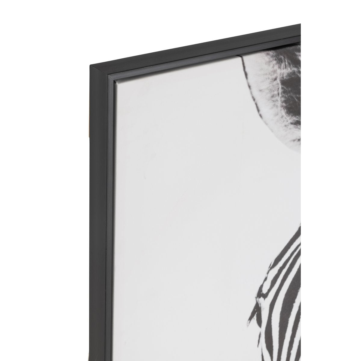 J-Line Décoration Murale Toile Zèbre Noir/Blanc