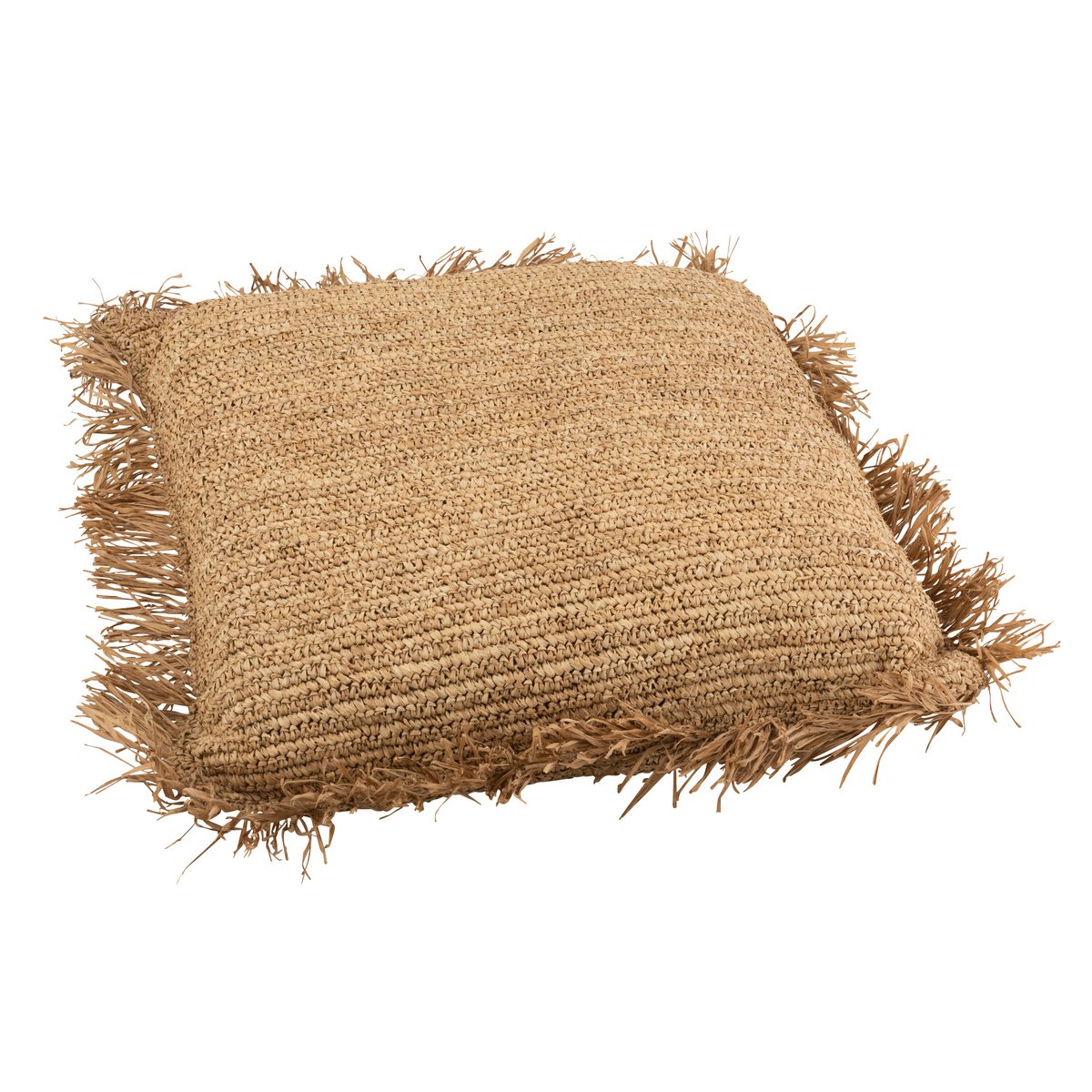Coussin J-Line Square - jute - naturel - grand