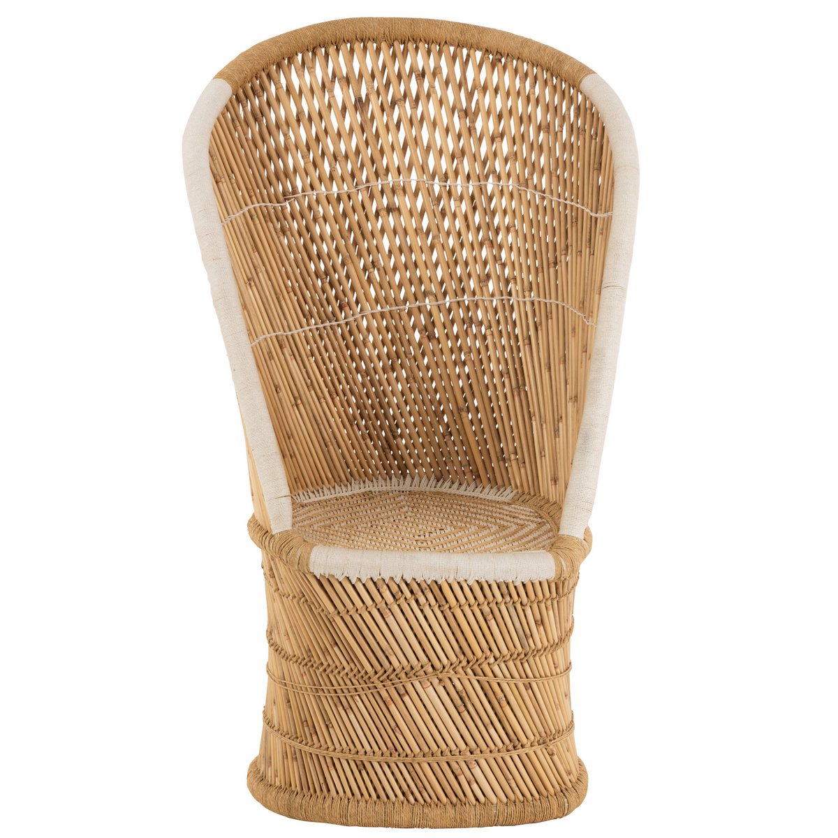 Chaise à dossier J-Line pour adultes - bambou - naturel