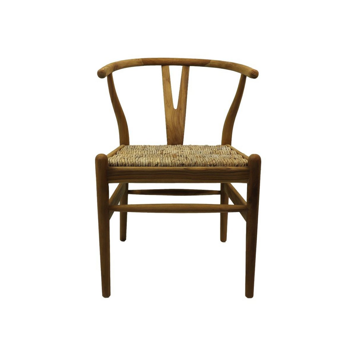Chaise de salle de collection HSM Delilah-50x41x78-Naturel-Teak / Banana Leaf