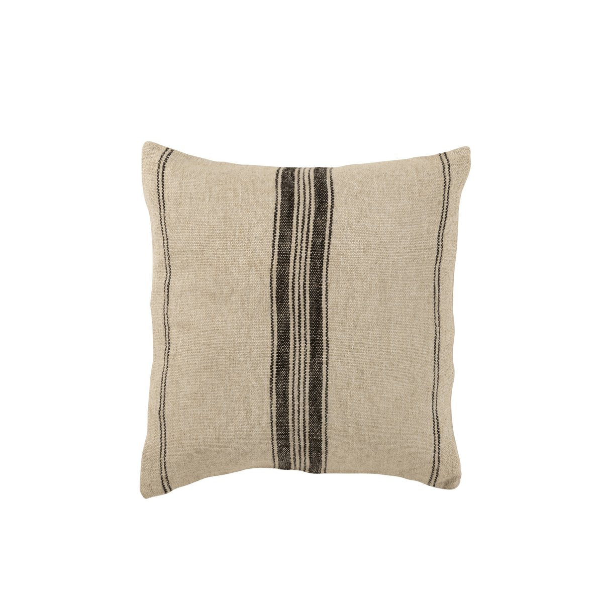 Coussin J-Line Stripes - lin - beige