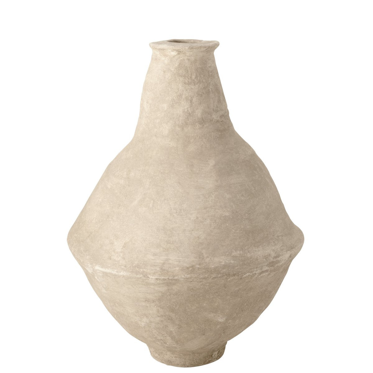 J-Line Vase Extra-Large Chad Papier Mâché Blanc