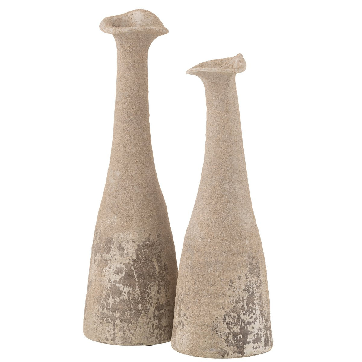 J-Line Vase Antique Céramique Naturel Grand