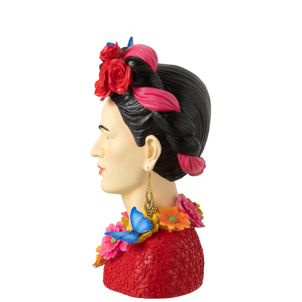 J-Line Buste Frida Kahlo Polyrésine Large