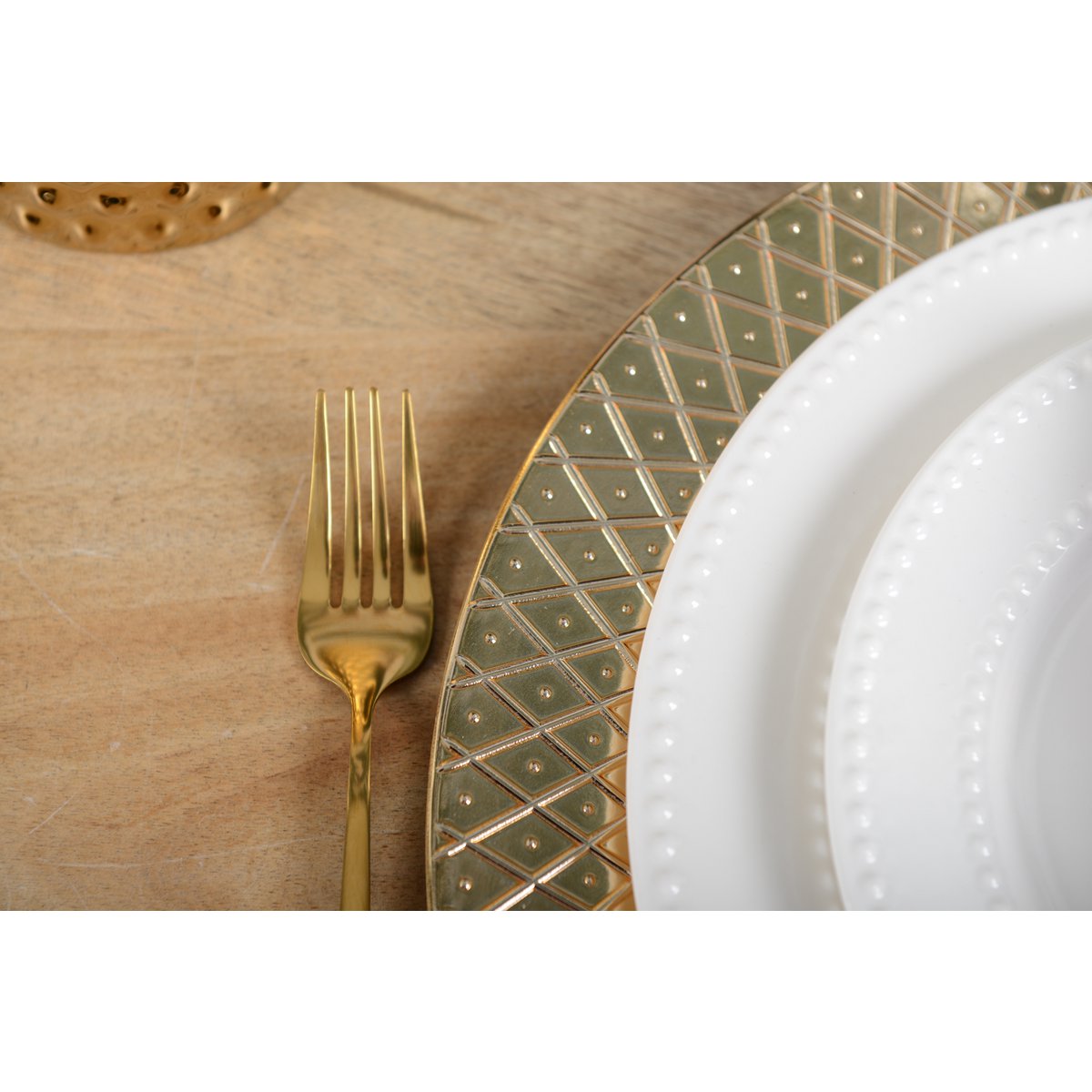 ASSIETTE PLATE PERLES 27 CM