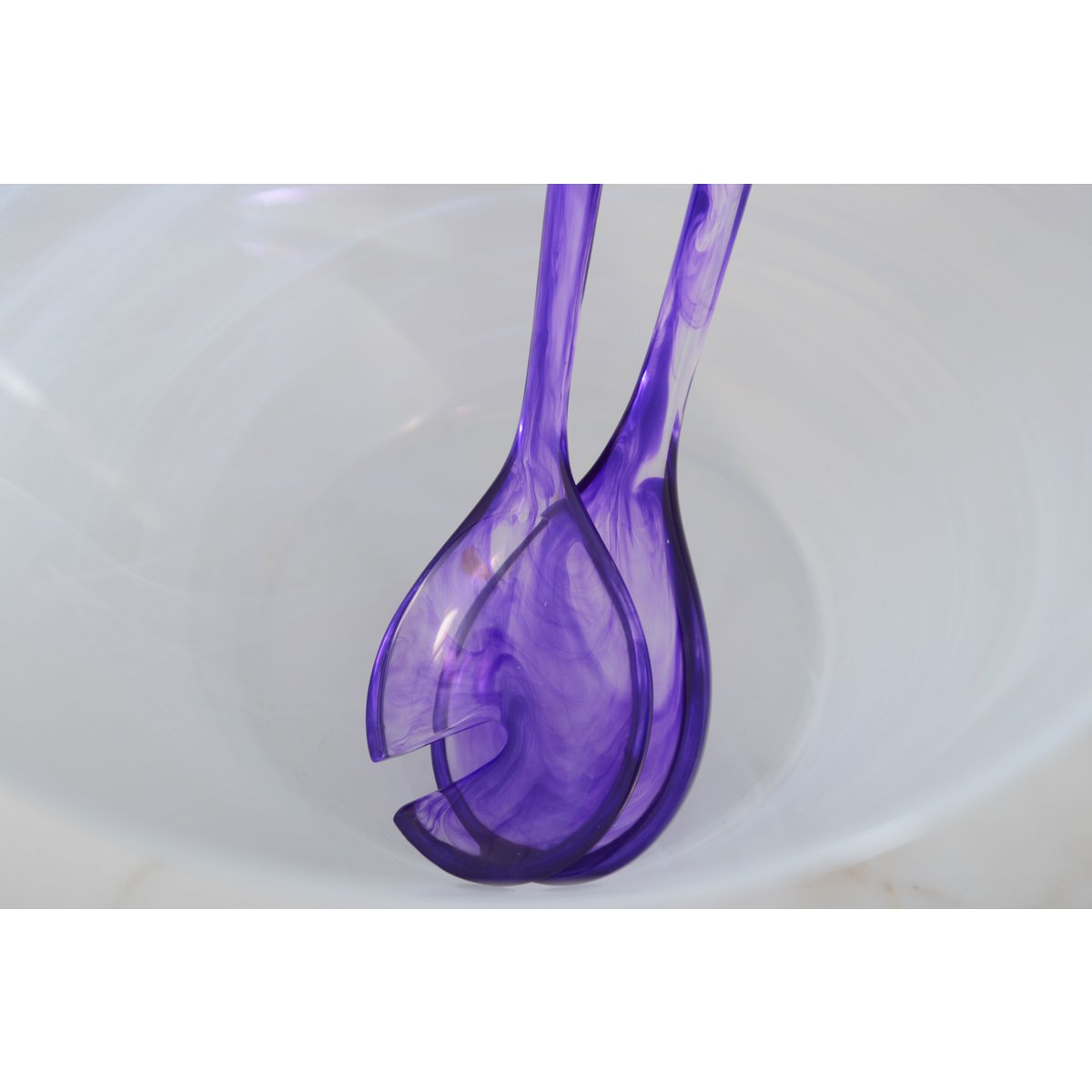 COUVERTS A SALADE EN RESINE VIOLET