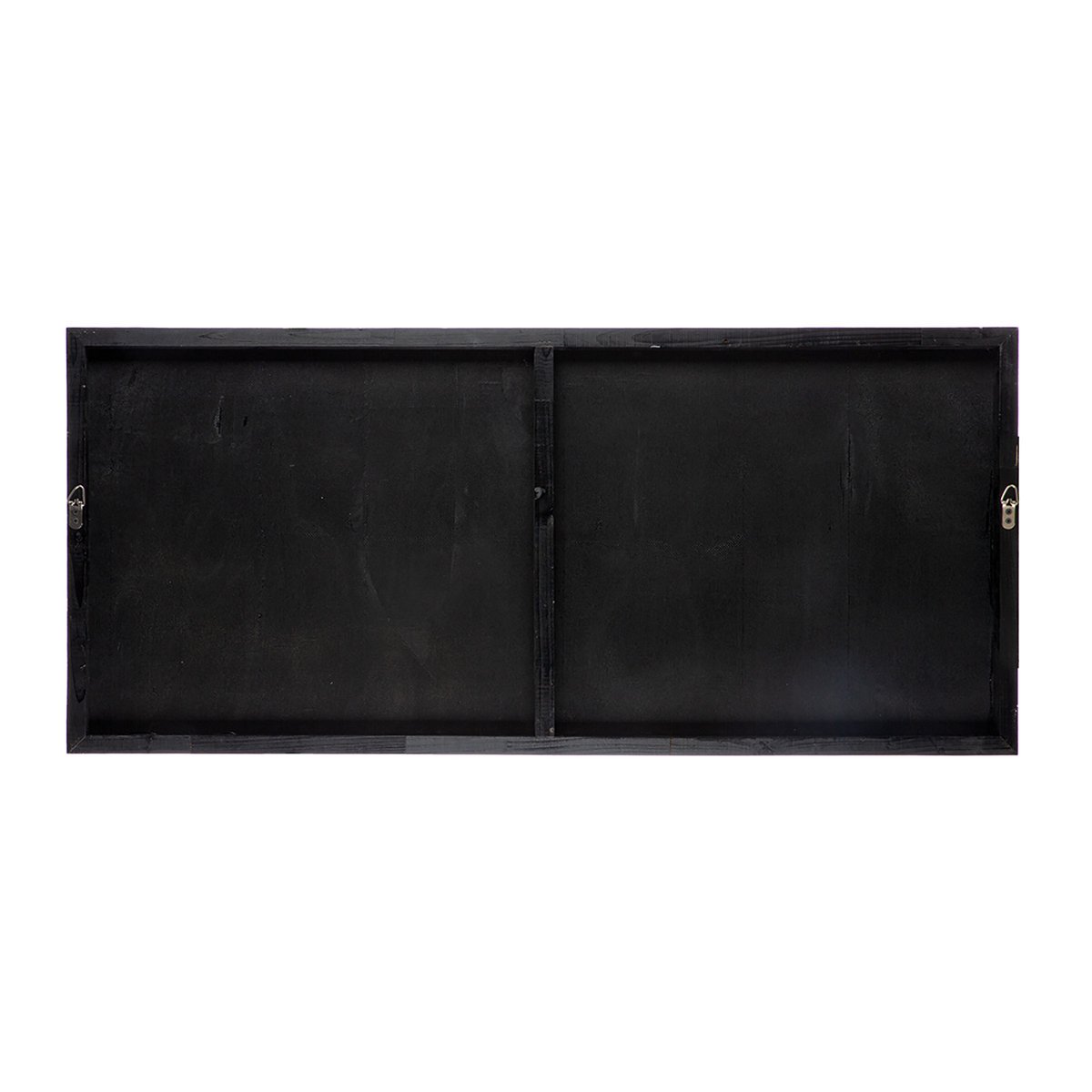 Tableau rectangulaire Yesil, vert, argent, blanc H.55 cm