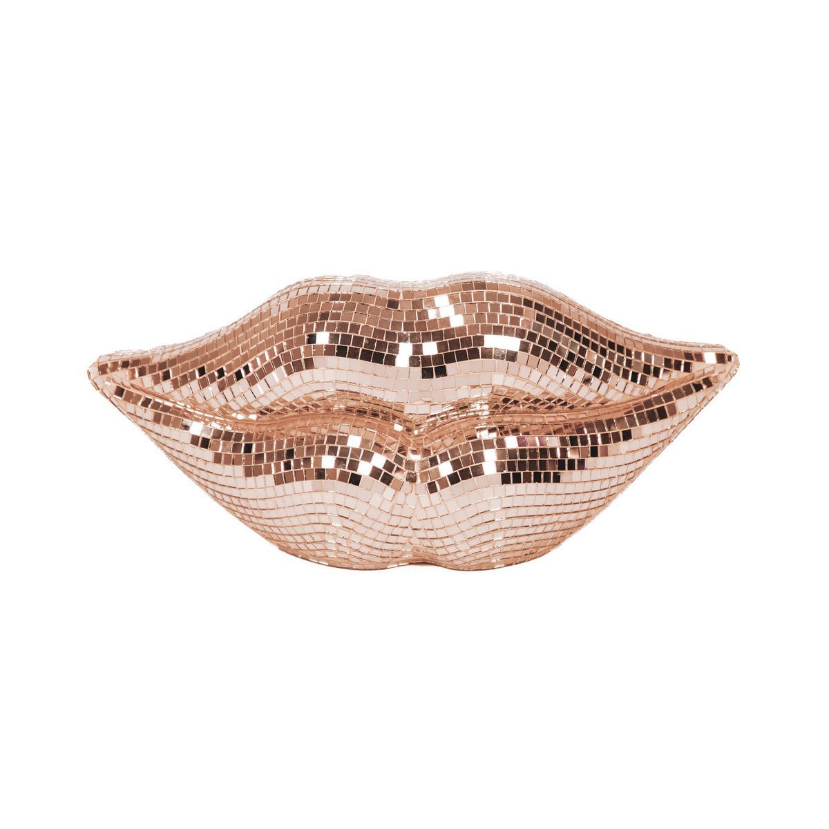 Ornement - Disco Lip - Glass - Rose Gold- 29x10x13,5cm