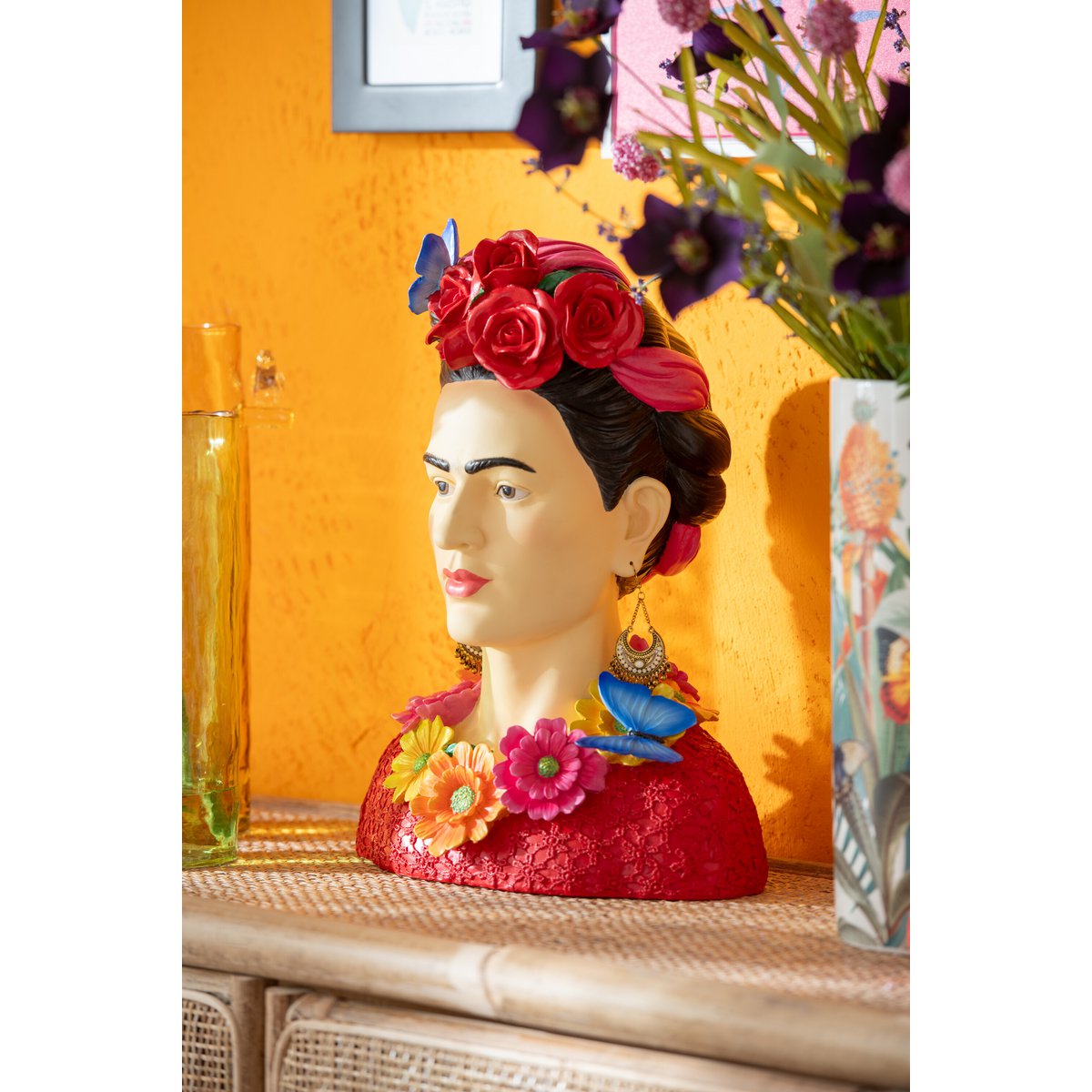J-Line Buste Frida Kahlo Polyrésine Large