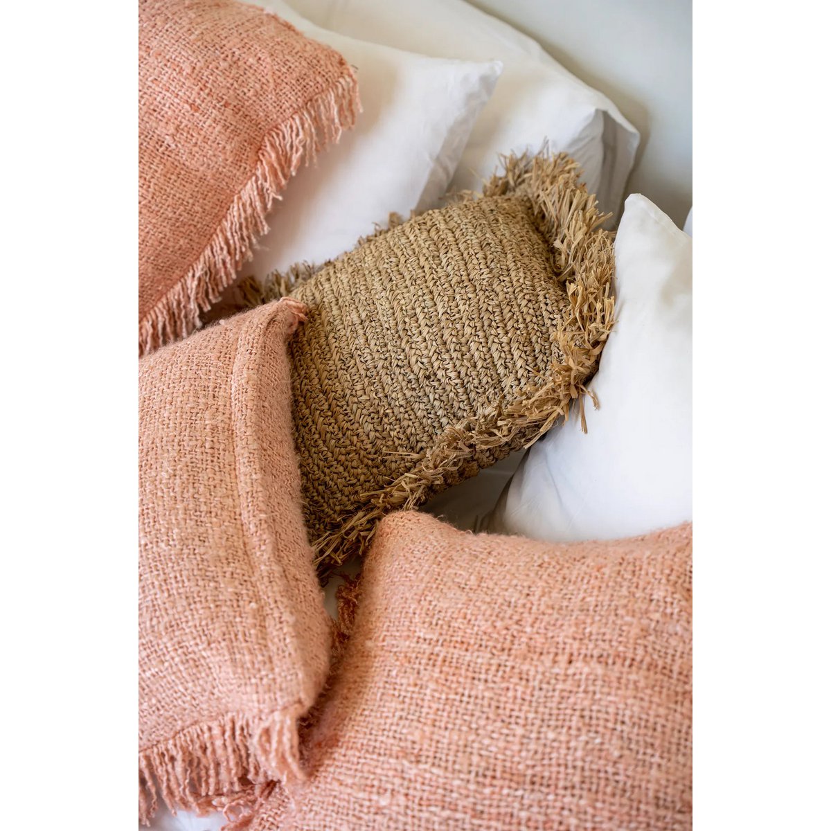 Housse de Coussin Oh My Gee - Rose Saumon - 30x50