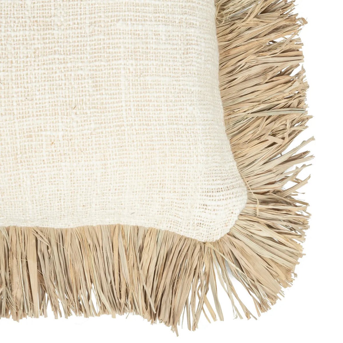 Housse de Coussin Saint Tropez - Blanc Naturel - 40x40