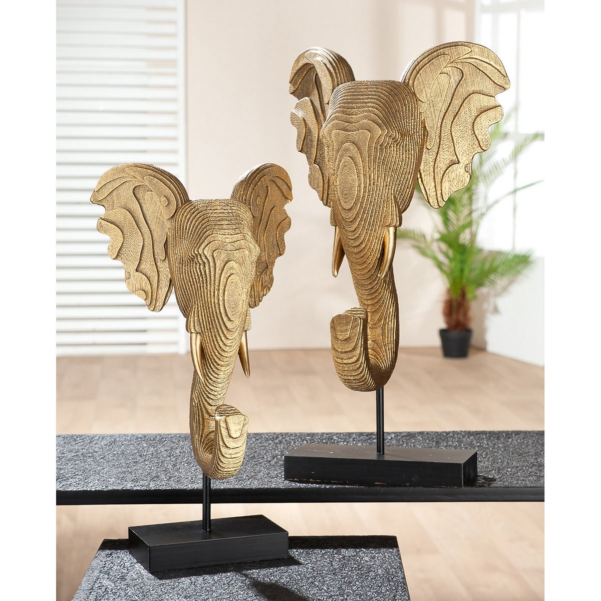 Sculpture Éléphant Éléphant H.46 cm