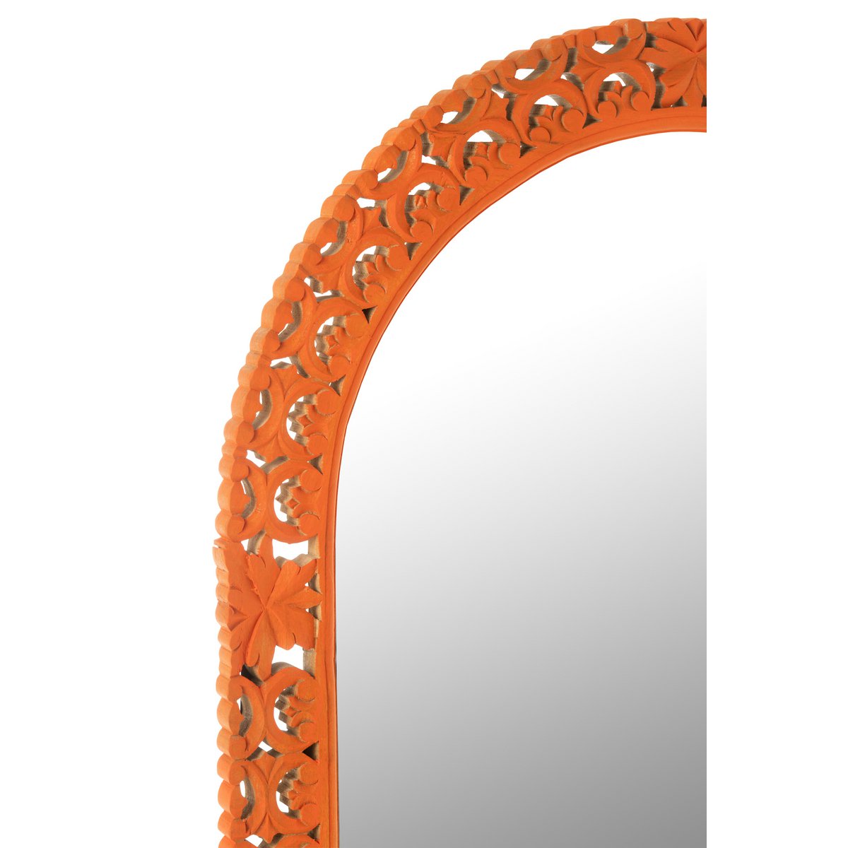 Miroir en j-line sculpté de la mangue Mumbai Mélange