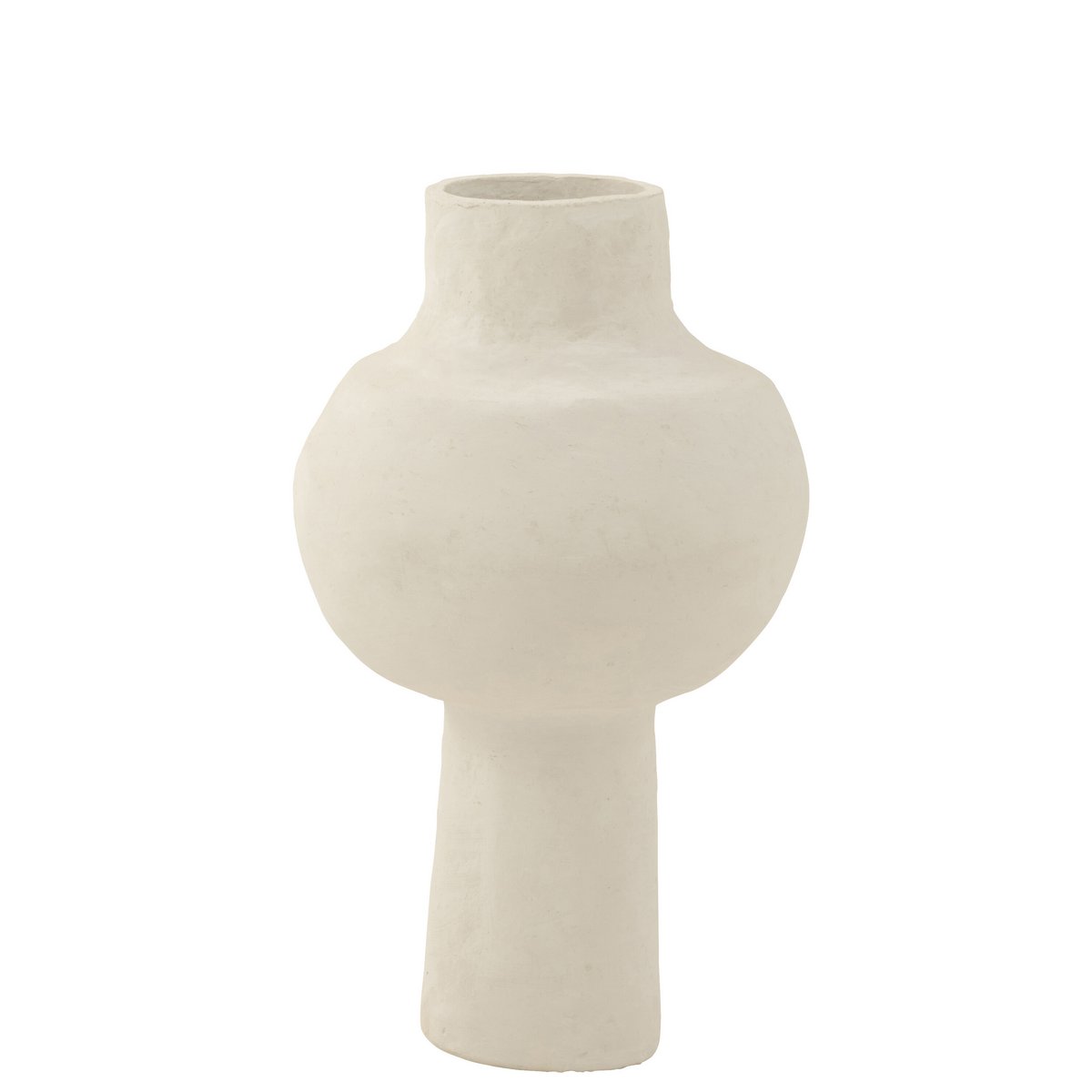 J-Line Pot Original Papier Mâché Blanc