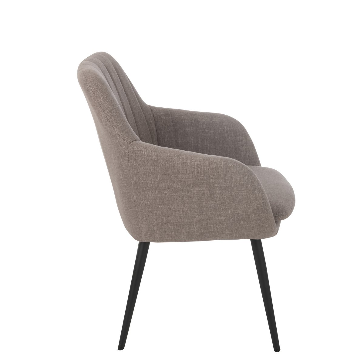 J-Line Chaise Miles Acier/Mousse Taupe