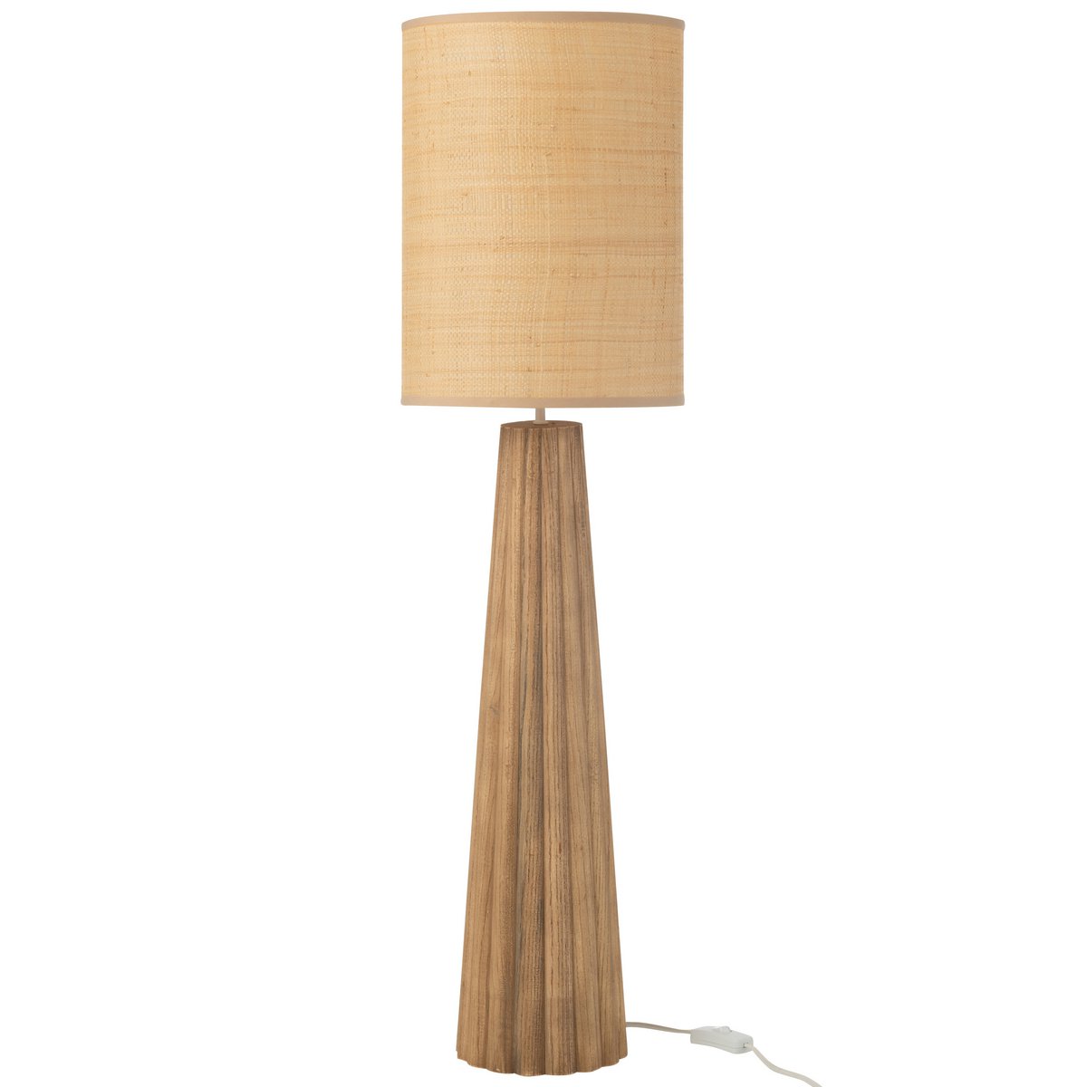 J-Line Tafellamp Paraplu Ailanthus Hout Naturel Large