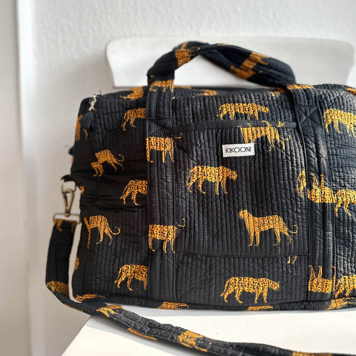 Grand sac de voyage "Léopard noir"