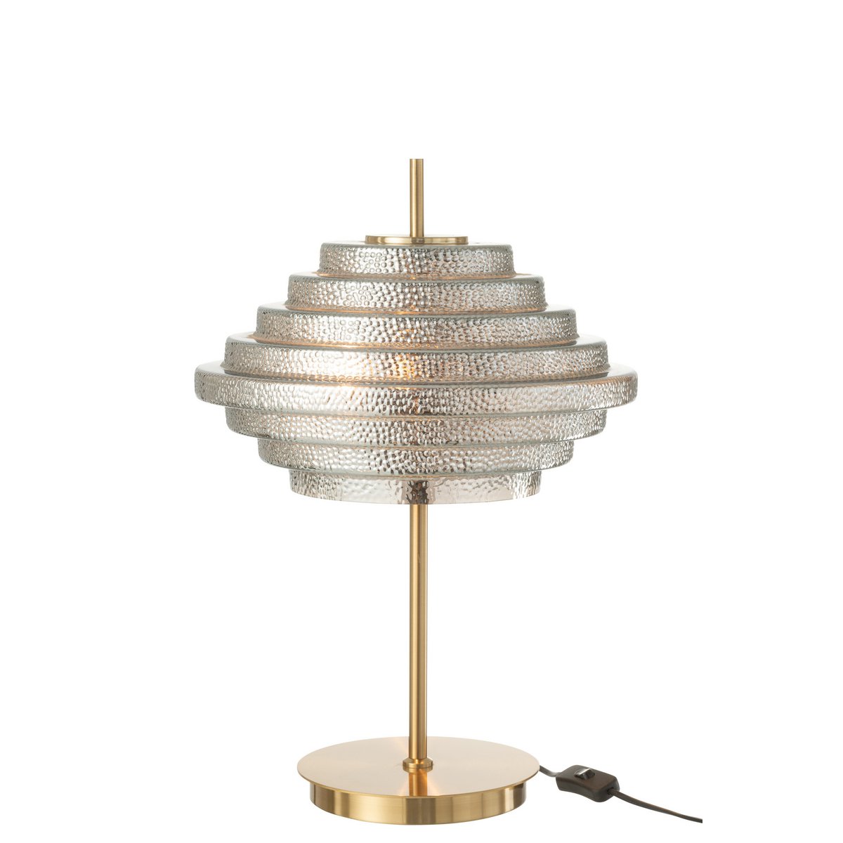Lampe de table J-Line - or - métal/verre - lumières LED