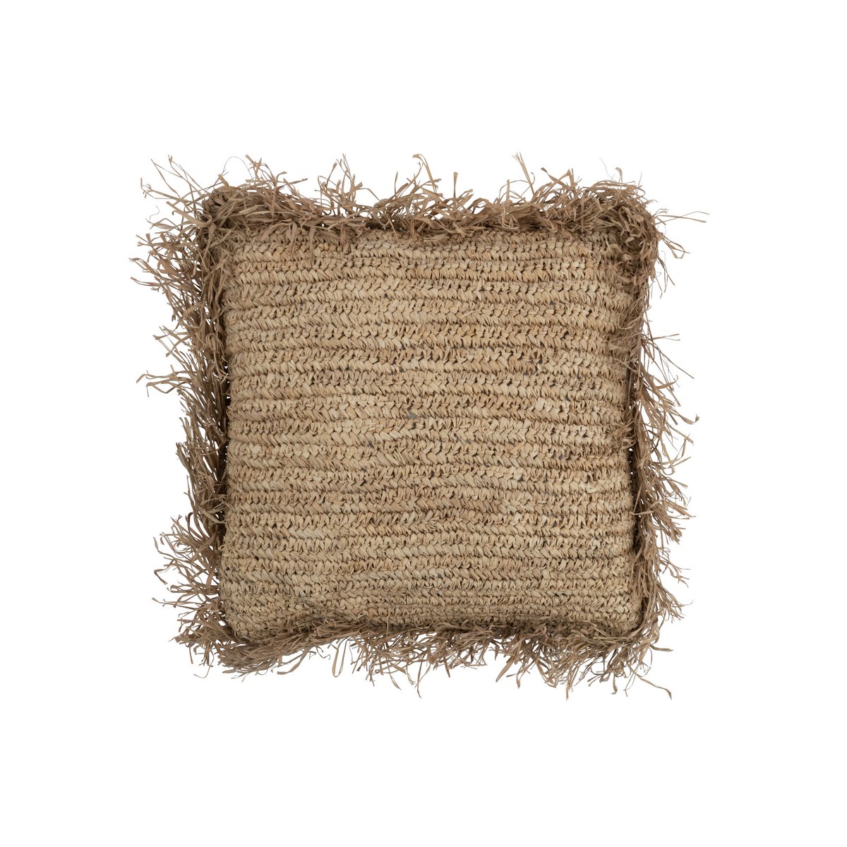 Coussin J-Line Jeff Square - rotin - naturel - grand